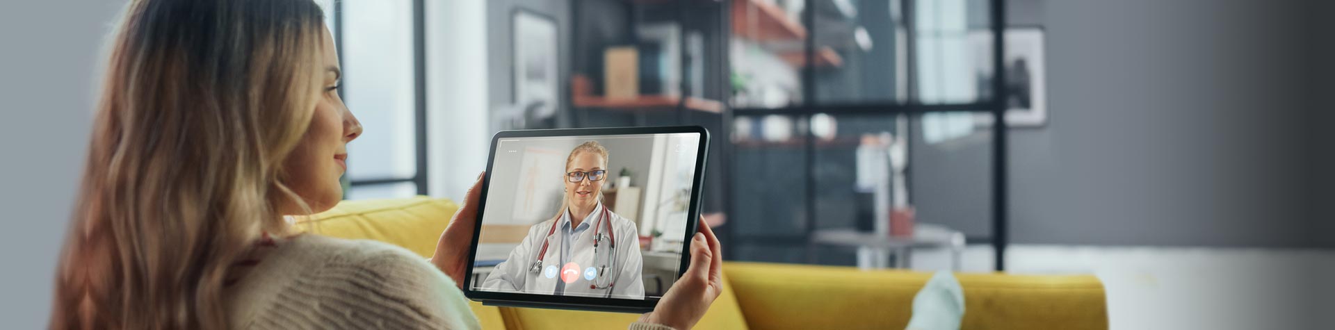 patient on computer